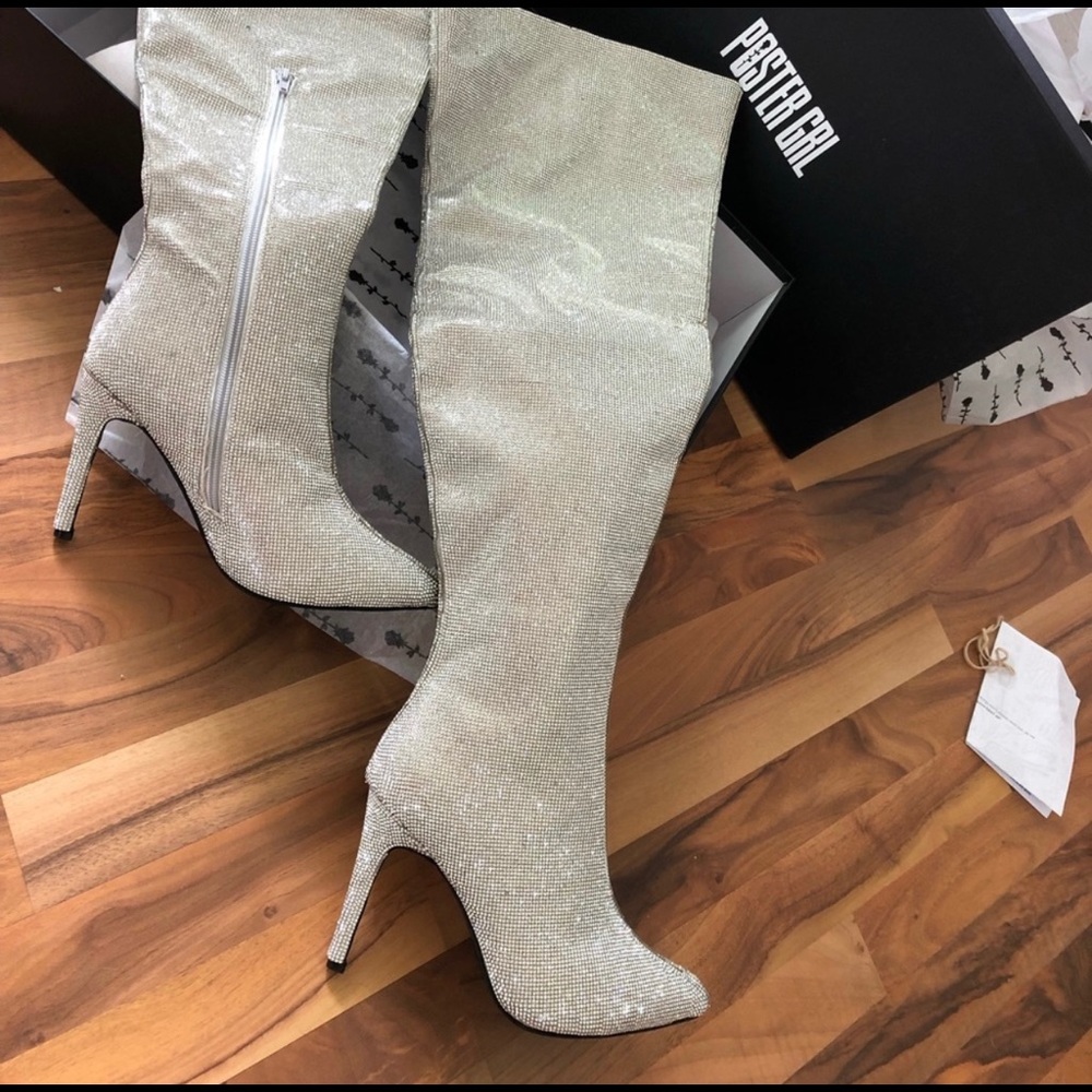 NEW Poster Grl Publicity Stunt Thigh High Boots 8 - Picture 2 of 4